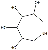 3,4,5,6-tetrahydroxyazepane,,结构式