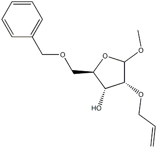 methyl 2-O-allyl-5-O-benzylribofuranoside