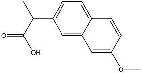 7-methoxy-alpha-methyl-2-naphthaleneacetic acid Structure