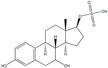 7-hydroxyestradiol 17-sulfate,,结构式