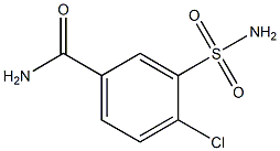 4-chloro-3-sulfamoyl-benzenecarboxamide,,结构式