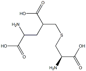 cysteine, S-(4-amino-2,4-dicarboxybutyl)-,,结构式