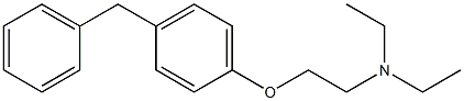 (2-(4-benzylphenoxy)ethyl)diethylamine Struktur