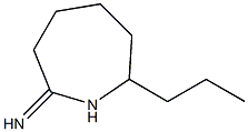 hexahydro-7-propyl-1H-azepin-2-imine Struktur