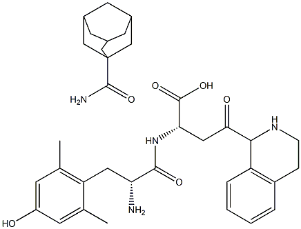 2',6'-dimethyltyrosyl-1,2,3,4-tetrahydro-3-isoquinolinecarbonyl-alanine 1-adamantane amide