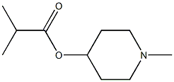 N-methyl-4-piperidyl isobutyrate Struktur