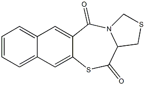 1,13a-dihydro-3H,5H,13H-naphtho(2,3-f)thiazolo(4,3-c)(1,4)thiazepine-5,13-dione Structure