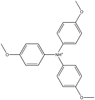 trianisylaminium,,结构式