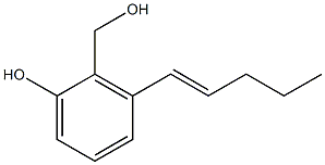 1-hydroxy-2-hydroxymethyl-3-pent-1-enylbenzene Structure