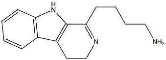 1-(4-aminobutyl)-3,4-dihydro-beta-carboline,,结构式