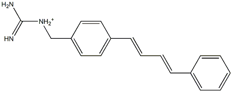 1-(4-(4-phenyl-1,3-butadienyl)benzyl)guanidinium 结构式