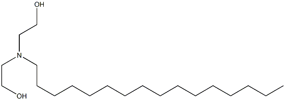 di(2-hydroxyethyl)hexadecylamine Struktur