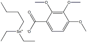 diethyl-n-butyltin(IV) trimethoxybenzoate Structure