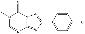 2-(4-chlorophenyl)-6-methyl-1,2,4-triazolo(1,5-a)-1,3,5-triazine-7(6H)-thione