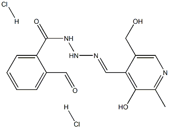 1-pyridoxylidene-2-(1'-phthalazyl)hydrazine dihydrochloride Structure