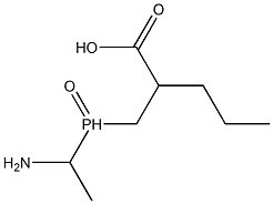 3-((1-aminoethyl)phosphinyl)-2-propylpropionic acid