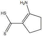2-aminocyclopentene-1-dithiocarboxylic acid Struktur
