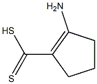 2-aminocyclopentene-1-dithiocarboxylic acid 结构式