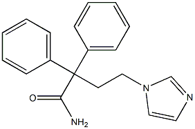 4-(1-imidazolyl)-2,2-diphenylbutyramide Structure