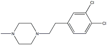 1-(2-(3,4-dichlorophenyl)ethyl)-4-methylpiperazine,,结构式