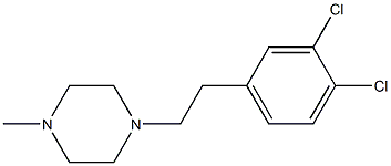 1-(2-(3,4-dichlorophenyl)ethyl)-4-methylpiperazine 化学構造式