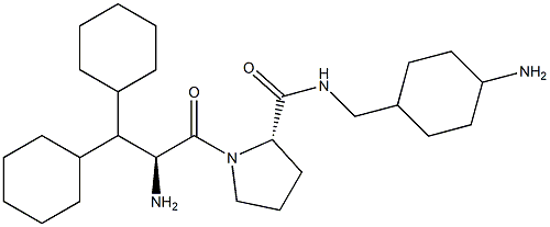 3,3-dicyclohexylalanyl-L-proline-N-((4-aminocyclohexyl)methyl)amide