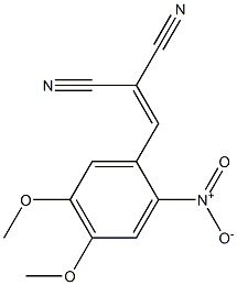 1,1-dicyano-2-(4,5-dimethoxy-2-nitrophenyl)ethene Structure