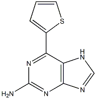 2-amino-6-(2-thienyl)purine 结构式