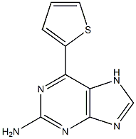 2-amino-6-(2-thienyl)purine Structure