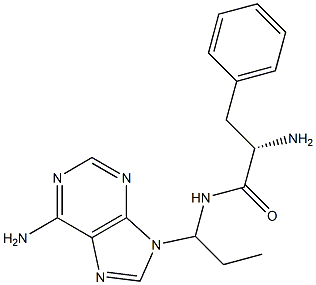 9-(3-phenylalanylamidopropyl)adenine 结构式