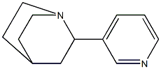 2-(3-pyridinyl)-1-azabicyclo(2.2.2)octane 化学構造式