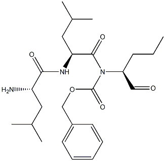 carbobenzoxy-leucyl-leucyl-norvalinal Structure