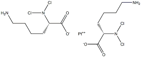 dichloro(lysine)platinum(II) Struktur