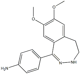 1-(4'-aminophenyl)-3,5-dihydro-7,8--dimethoxy-2,3-benzodiazepine Struktur