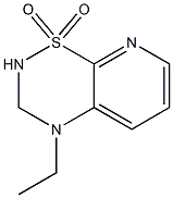 4-ethyl-2,3-dihydro-4H-pyrido(3,2-e)-1,2,4-thiadiazine 1,1-dioxide Structure