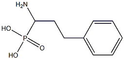 1-amino-3-phenylpropylphosphonic acid Struktur