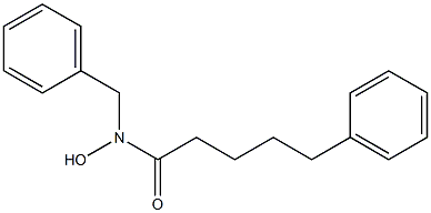 N-benzyl-N-hydroxy-5-phenylpentanamide Struktur