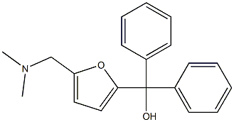 5-(dimethylaminomethyl)-alpha,alpha-diphenylfurfuryl alcohol,,结构式