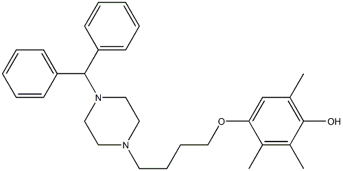 4-(4-(4-(diphenylmethyl)-1-piperazinyl)butoxy)-2,3,6-trimethylphenol