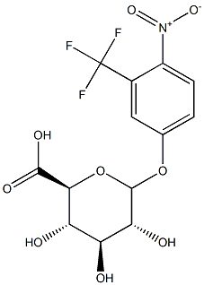 3-trifluoromethyl-4-nitrophenol glucuronide,,结构式