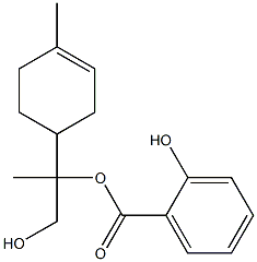 PARA-MENTH-1-ENE-8,9-DIOLSALICYLATE,,结构式