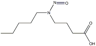 BUTYRICACID,4-(N-NITROSOPENTYLAMINO)-,,结构式