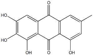 1,2,3,8-TETRAHYDROXY-6-METHYLANTHRAQUINONE Struktur
