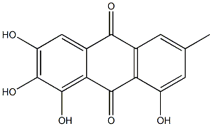 1,2,3,8-TETRAHYDROXY-6-METHYLANTHRAQUINONE Structure