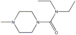 DIETHYLCARBAMYL-4-METHYLPIPERAZINE Structure