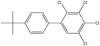 4'-TERT-BUTYL-2,3,4,5-TETRACHLOROBIPHENYL Struktur