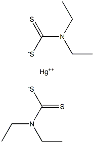 MERCURY(II)DIETHYLDITHIOCARBAMATE,,结构式