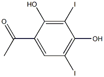 2',4'-DIHYDROXY-3',5'-DIIODOACETOPHENONE Structure