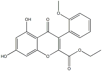 5,7-DIHYDROXY-2-ETHOXYCARBONYL-3-(2-METHOXYPHENYL)-4H-1-BENZOPYRAN-4-ONE