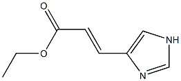 4-IMIDAZOLEACRYLICACIDETHYLESTER,,结构式